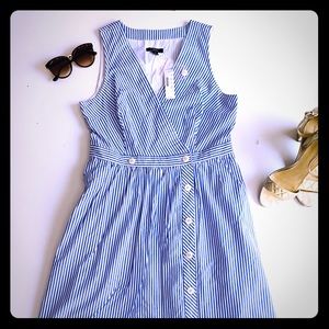 Cute J. Crew pinstriped dress!🎀